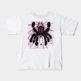 webby old school tattoo spider Kids T-Shirt